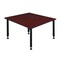 Kee Square Square Classroom Tables, 48 W, 48 L, 23-34 H, Wood, Metal TB4848MHAPBK - alternate 6